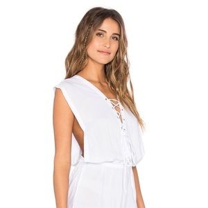 Indah Lace Up Romper